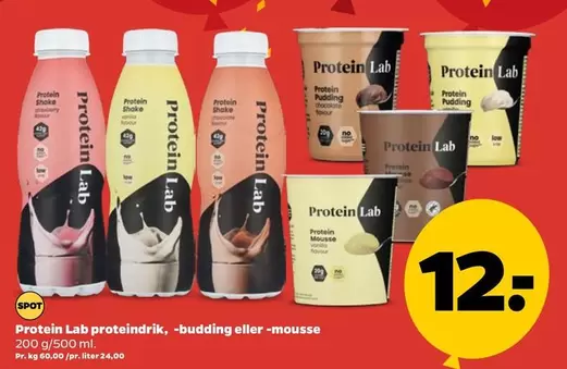 Protein Lab proteindrik, -budding eller-mousse