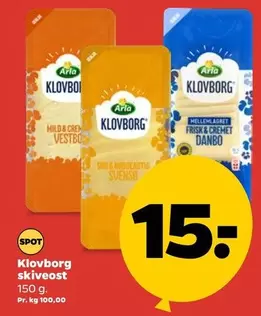 Arla - Klovborg skiveost