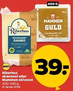 Arla - skæreost eller Mammen skiveost