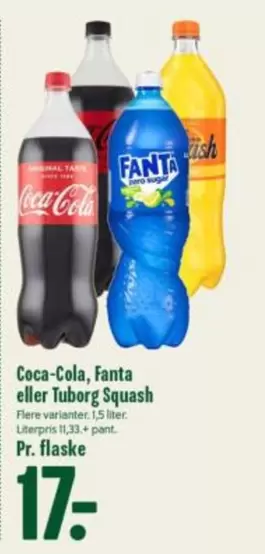 Coca Cola - Fanta eller Tuborg Squash