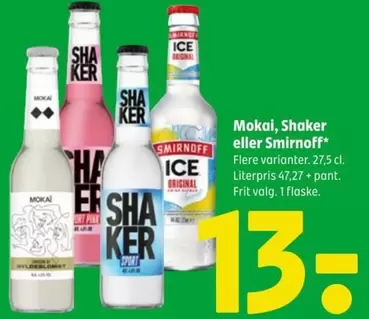 Mokai - , Shaker eller Smirnoff*