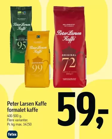 Kaffe formalet kaffe