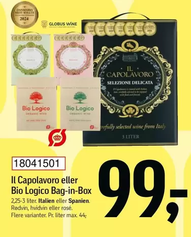 Bio - Il Capolavoro eller  Logico Bag-in-Box