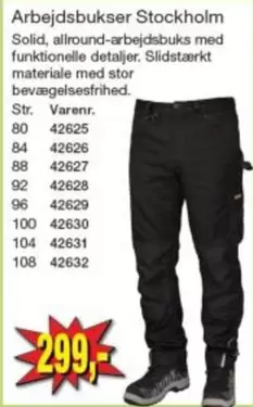 Arbejdsbukser Stockholm