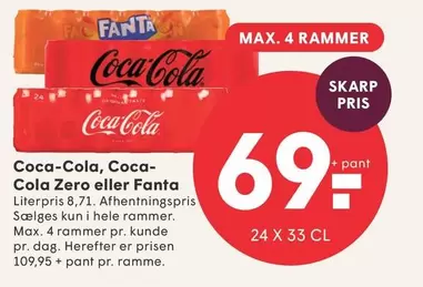 Coca Cola - Coca-Cola, Coca-Cola Zero eller Fanta