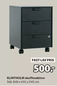 KLINTHOLM skuffesektion