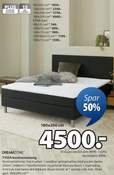 TYSSA kontinentalseng