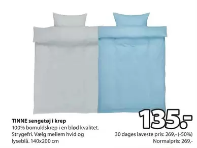 TINNE sengetøj i krep