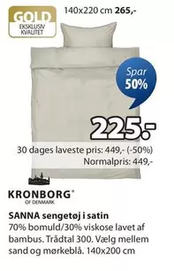 SANNA sengetøj i satin