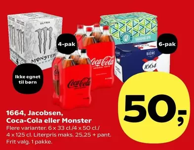 Coca Cola - 1664, Jacobsen, Coca-Cola eller Monster