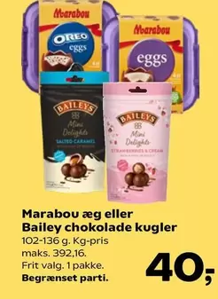 Marabou - æg eller chokolade kugler