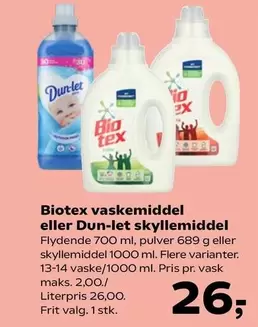 Bio - Vaskemiddel Eller Skyllemiddel