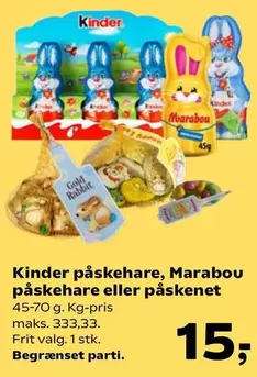 Kinder - påskehare, påskehare eller påskenet