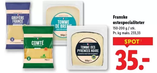 Franske ostespecialiteter