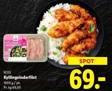 Rose - Kyllingeinderfilet
