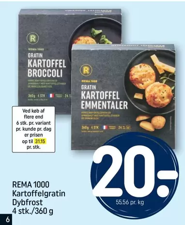 Kartoffelgratin Dybfrost