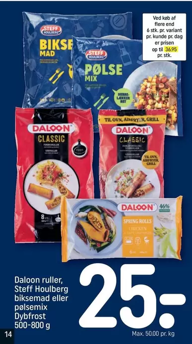 ruller, Steff Houlberg biksemad eller pølsemix