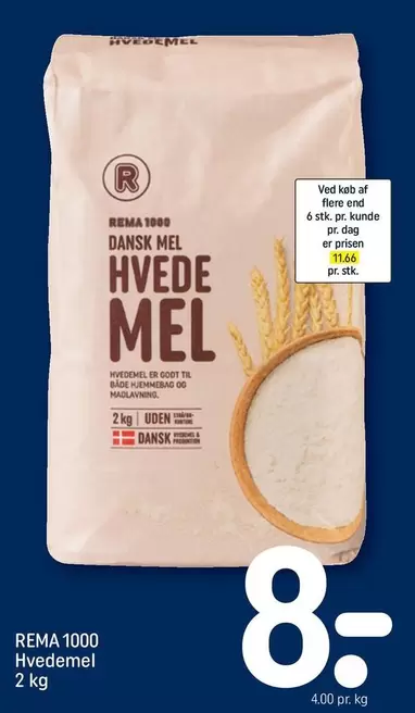 Hvedemel