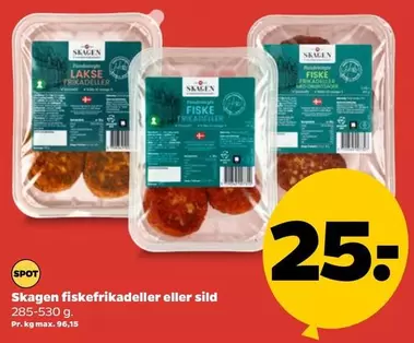 Skagen -  fiskefrikadeller eller sild