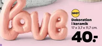 Keramik - Dekoration i keramik