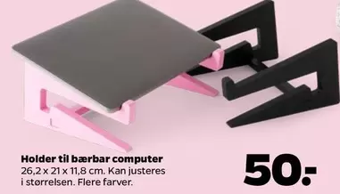 Holder til bærbar computer