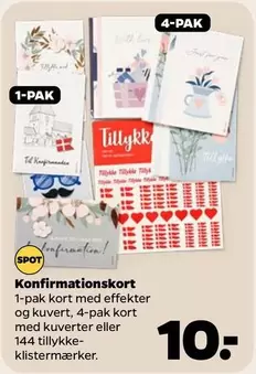 Kort - Konfirmationskort