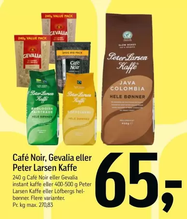 Java - Café Noir, Gevalia eller Peter Larsen Kaffe