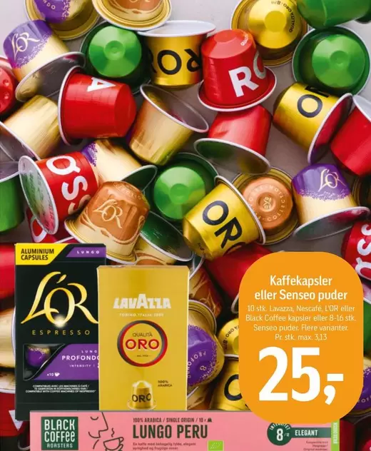 Kaffekapsler eller Senseo puder