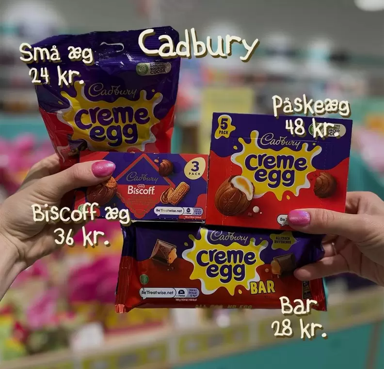 Creme egg, Biscoff æg, Creme egg BAR