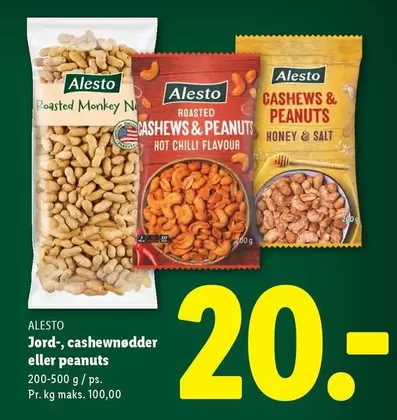 Honey - Jord-, cashewnødder eller peanuts