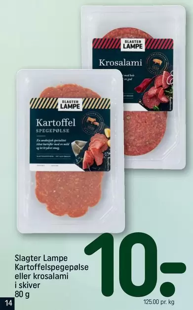 Kartoffelspegepølse eller krosalami