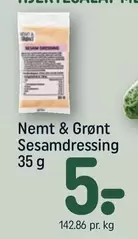 Nemt & Grønt Sesamdressing