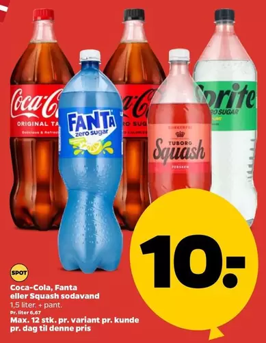 Coca Cola - Coca-Cola, Fanta eller Squash sodavand