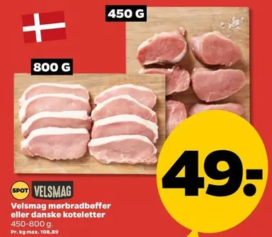 mørbradbeffer eller danske koteletter