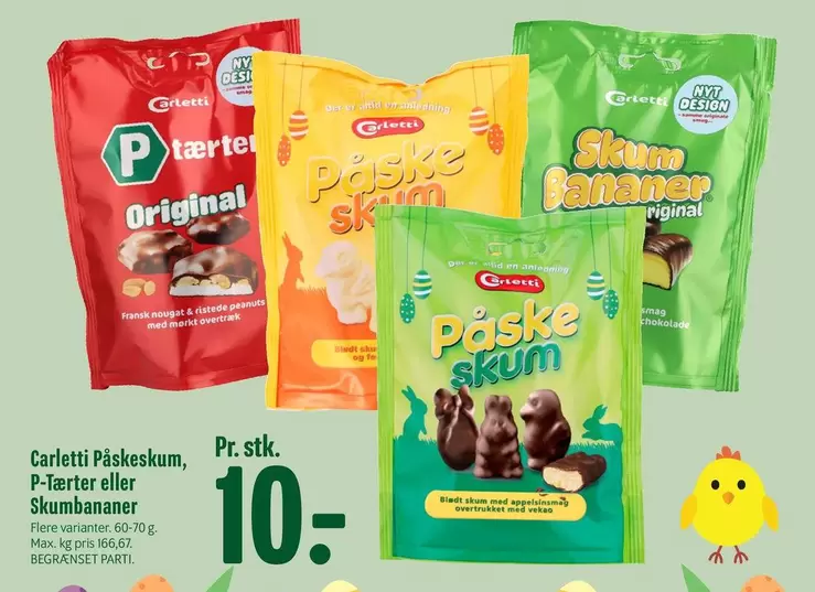 Påskeskum, P-Tærter eller Skumbananer