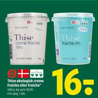 økologisk creme fraiche eller fraiche