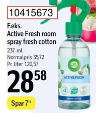 Active Fresh room spray fresh cotton
