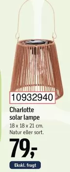 Natur - Charlotte solar lampe