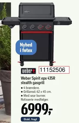 Spirit epx 435R stealth gasgrill