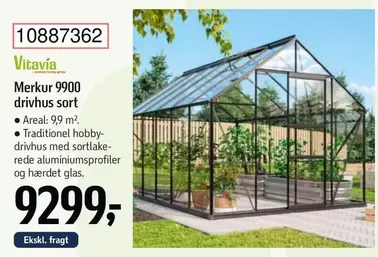 Merkur 9900 drivhus sort