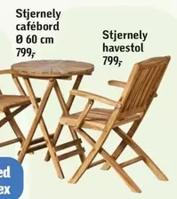 Stjernely cafébord, Stjernely havestol