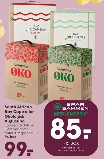 Red - Bay Cape eller Økologisk Augustina