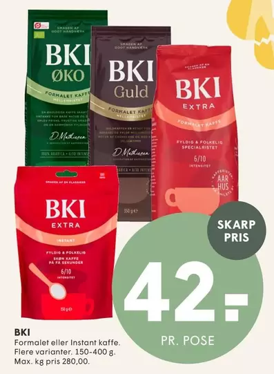 Natur - Formalet eller Instant kaffe