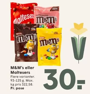 M&M's eller Maltesers
