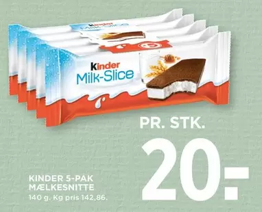 Kinder - MÆLKESNITTE