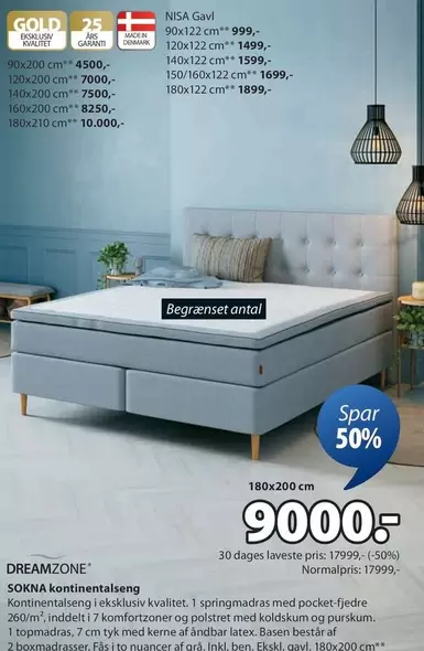 SOKNA kontinentalseng