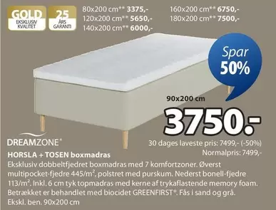 HORSLA + TOSEN boxmadras