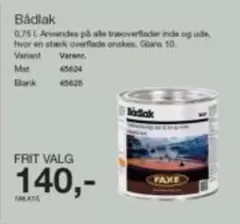 Faxe - Bådlak