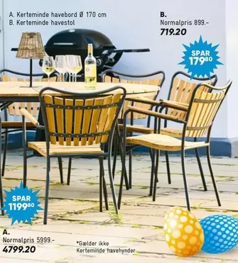 Kerteminde havebord & havestol