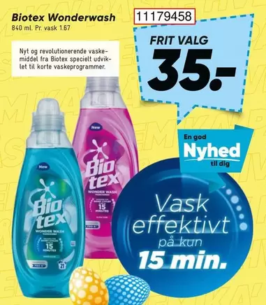 Bio - Wonderwash 840 ml. Pr. vask 167
